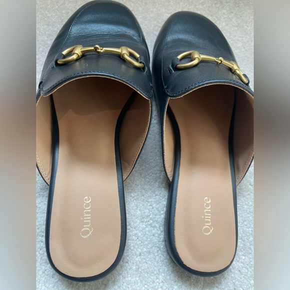 Quince Italian Leather Horsebit Loafer Mule - Picture 3 of 4